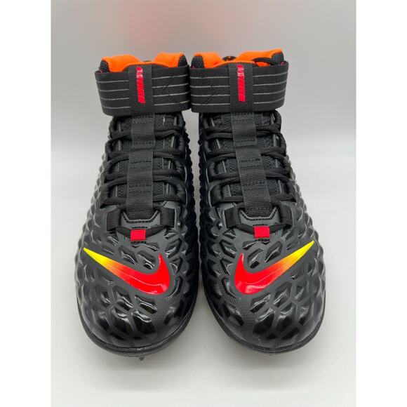 Nike Force Savage Pro 2 Black Red Football Cleats AH4000-001 Men's Size 9. - Picture 7 of 12